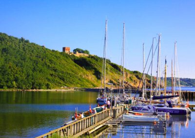 Bornholm-Allinge-Hafen-Festung Hammersus-Dänemark-Ostsee