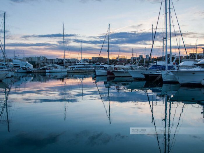 Frankreich- Antibes - Hafen - Port Vauban - Abendlicht - Côte d' Azur - Mittelmeer - Südfrankreich