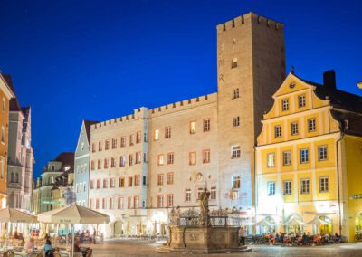 Patritzierhaus am Haidplatz in der Altstadt von Regensburg