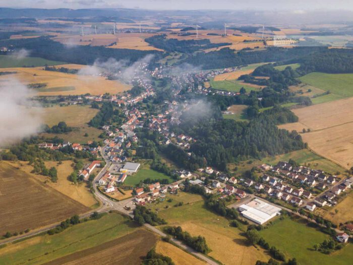 Spätsommer in Herschweiler-Pettersheim, Blick auf Bockhof