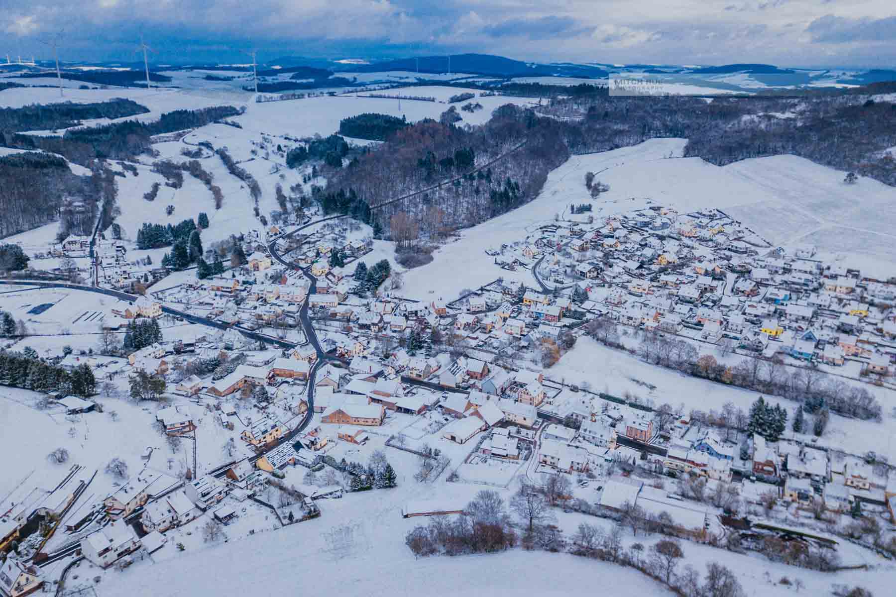 Winter in Herschweiler-Pettersheim. Schnee in der Westpfalz
