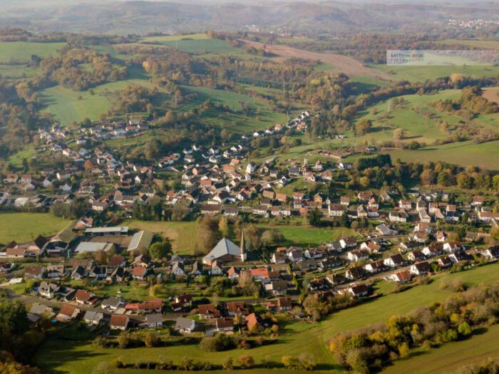 Luftaufnahme von Ohmbach im Landkreis Kusel